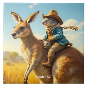 Carreau Imaginaire mignon Wombat Kangaroo Koala
