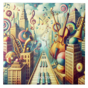 Carreau Imaginaire mignonne Musique Abstraite Ville