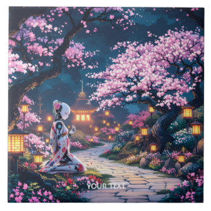 Carreau Imaginaire mignonne Sakura Cyborg fille