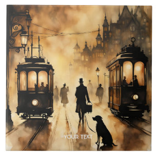 Carreau Imaginaire Mignonne Vieux Londres Soirée