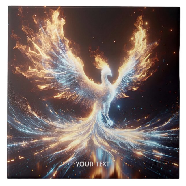 Carreau Imaginaire Phoenix Feu mignon renaître (Devant)