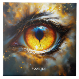 Carreau Imaginaire Tigre mou Oeil orange