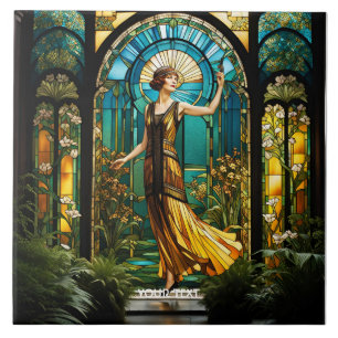 Carreau Imaginaire Vivid Vivid Femme En Verre