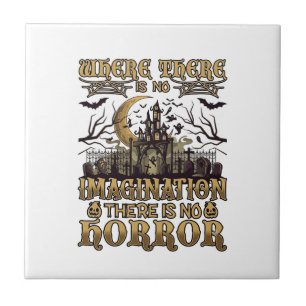 Carreau Imagination Horreur Halloween Maison Hantée Cimeti