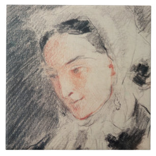 Carreau Impératrice Eugénie (craie noire et rouge)