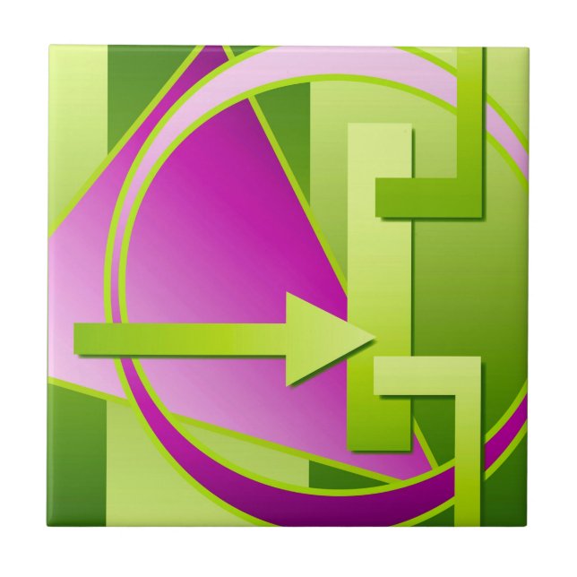 Carreau Impression art numérique "Diagramme de circuit" (Devant)