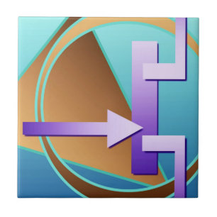 Carreau Impression art numérique "Diagramme de circuit"
