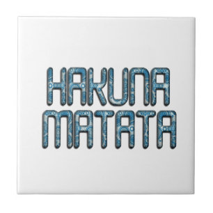 Carreau Impression d'art 3D Hakuna Matata