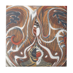 Carreau Impression d'art abstrait africain
