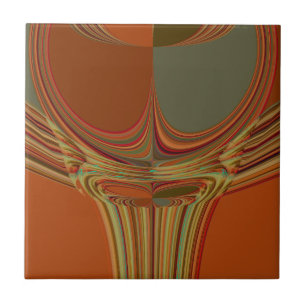 Carreau Impression d'art contemporain africain traditionne