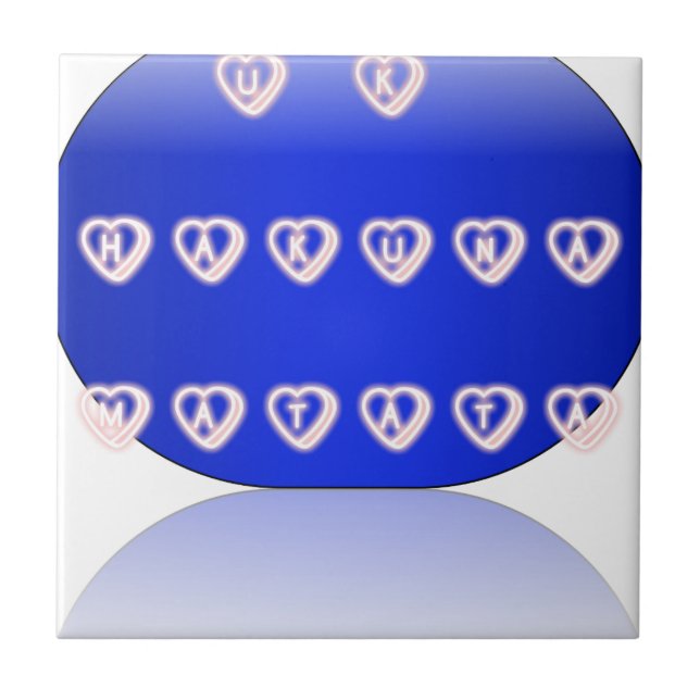 Carreau Impression d'art Hakuna Matata (Devant)