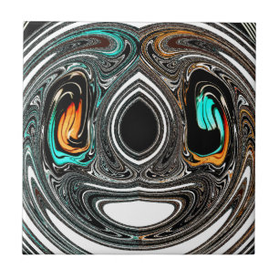 Carreau Impression d'art texturée Zèbre Doodle ethnique af