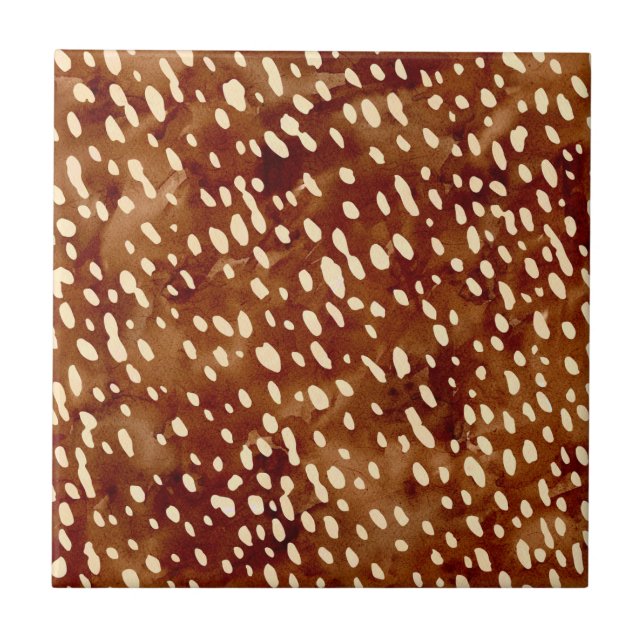 Carreau Impression de cerfs aquarelle (Devant)