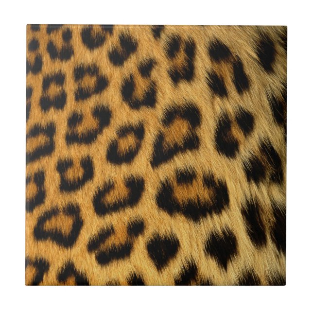 Carreau Impression de fourrure Leopard (Devant)