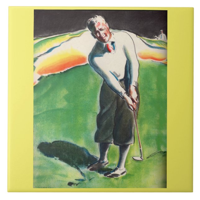 Carreau Impression de golf en 1934 (Devant)