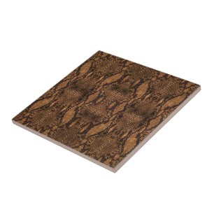 Carreau Impression de la peau de serpent Brown