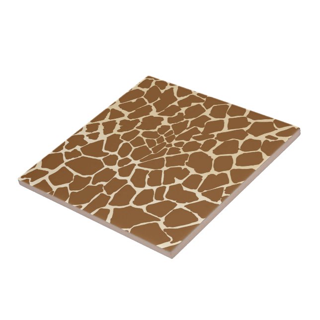 Carreau Impression de motif de fourrure de girafe (Côté)