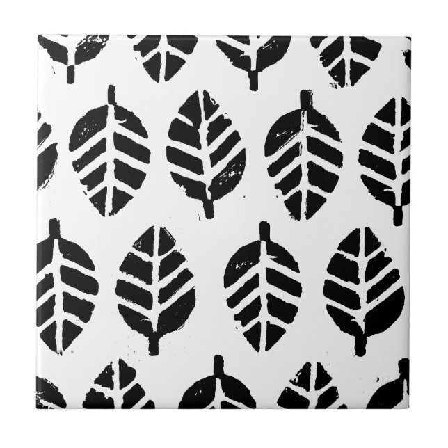 Carreau Impression de pommes de terre Motifs feuilles (Devant)