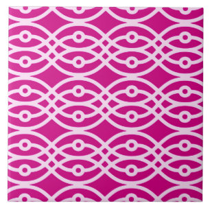 Carreau Impression kimono, magenta et rose