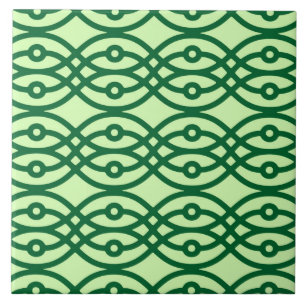 Carreau Impression kimono, vert clair et foncé