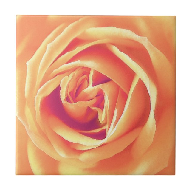 Carreau Impression rose orange pastel (Devant)
