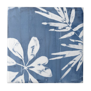 Carreau Impressions tropicales d'indigo - verdure