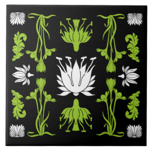Carreau Imprimantes de décoration rétro Art Nouveau