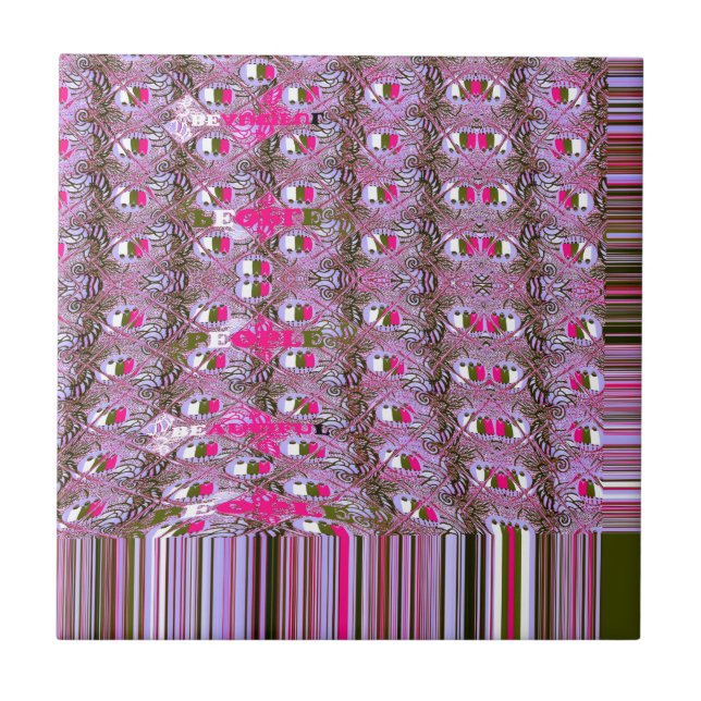 Carreau Imprimer l'art Motif Abstrait dense et complexe (Devant)