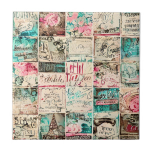 Carreau Incroyable art classique moderne grunge rustique v