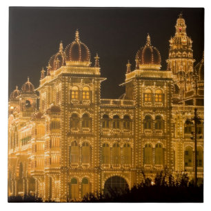Carreau INDE, Karnataka, Mysore : Palais du Majaraja (b.