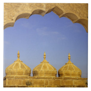 Carreau Inde, Rajasthan, Jaisalmer. Dômes en grès