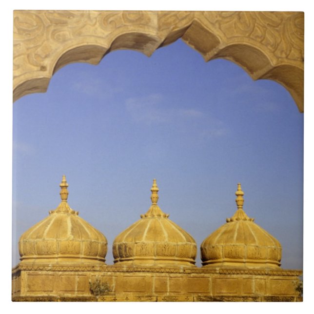 Carreau Inde, Rajasthan, Jaisalmer. Dômes en grès (Devant)