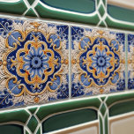 Carreau Indigo Azulejo Bleu Portugais Lisbonne Décor<br><div class="desc">Indigo Azulejo Bleu Portugais Lisbonne carreaux décoratifs en céramique sont un complément magnifique et unique à toute maison. Un produit de haute qualité avec une esthétique intemporelle. La couleur bleue du carrelage est inspirée du bleu indigo des célèbres azulejos de Lisbonne, ajoutant une touche d'histoire et de culture à votre...</div>