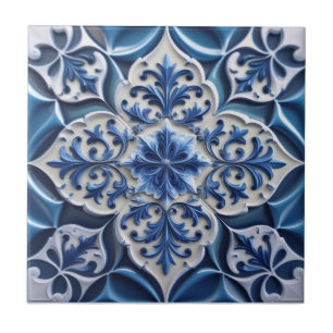 Carreau Indigo Azulejo Bleu Portugais Lisbonne Talavera