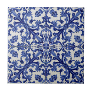 Carreau Indigo Azulejo Bleu Portugais Lisbonne Talavera