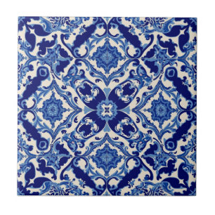 Carreau Indigo Azulejo Bleu Portugais Lisbonne Talavera 