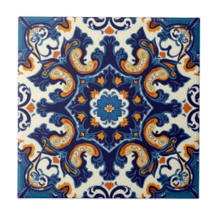 Carreau Indigo Azulejo Bleu Portugais Lisbonne Talavera