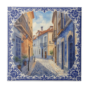 Carreau Indigo Azulejo Bleu Portugais Lisbonne Talavera