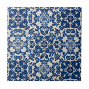 Carreau Indigo Azulejo Bleu Portugais Lisbonne Talavera