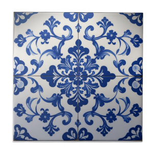 Carreau Indigo Azulejo Bleu Portugais Lisbonne Talavera