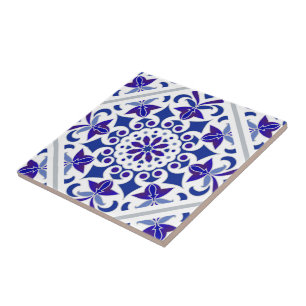 Carreau Indigo Azulejos Portuguese Blue and white tiles