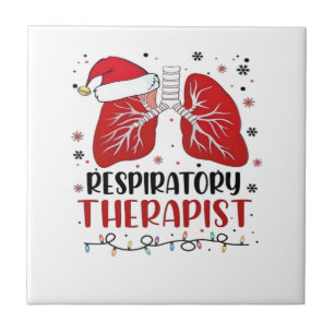 Carreau Infirmier Thérapeute Respiratoire Noël, Poumon Chr