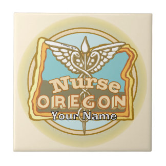 Carreau Infirmière de l'Oregon Caduceus