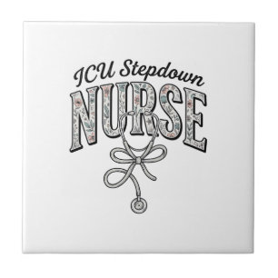 Carreau Infirmière de réanimation Stepdown Stéthoscope flo