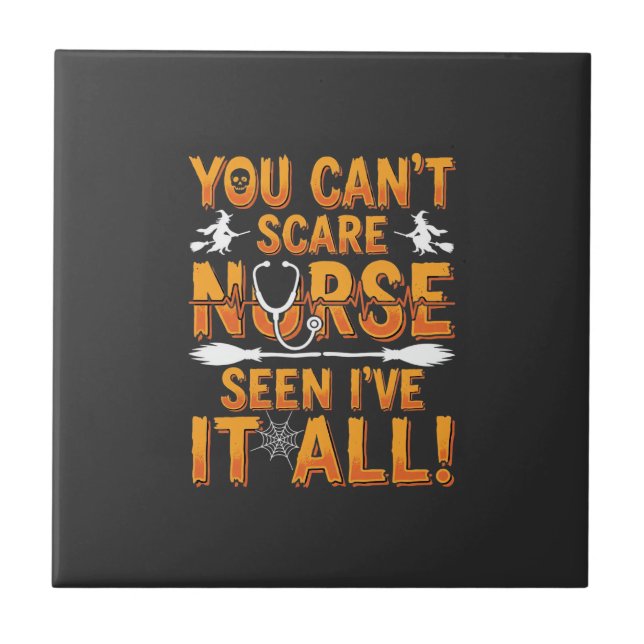 Carreau Infirmière d'Halloween a tout vu Design_1 (Devant)