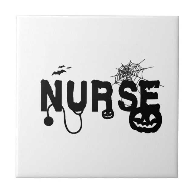 Carreau Infirmière d'Halloween Hôpital (Devant)