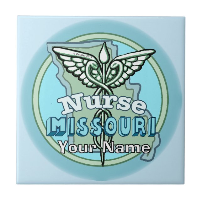 Carreau Infirmière du Missouri Caducée Carrelage (Devant)