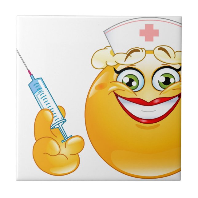 Carreau infirmière émoji (Devant)