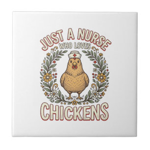 Carreau Infirmière qui aime les poulets Vintage Shirt Desi