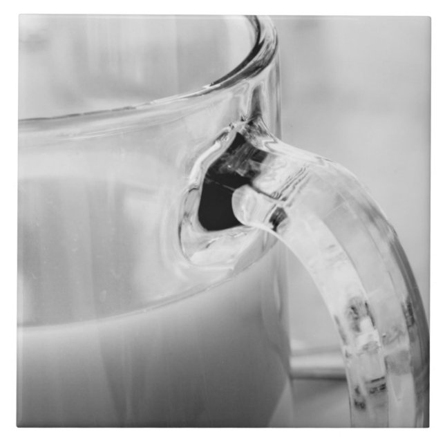 Carreau Infrarouge, noir et blanc,tasse, verre, café, (Devant)